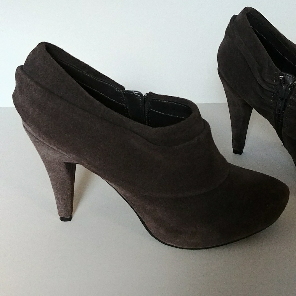 Suede booties